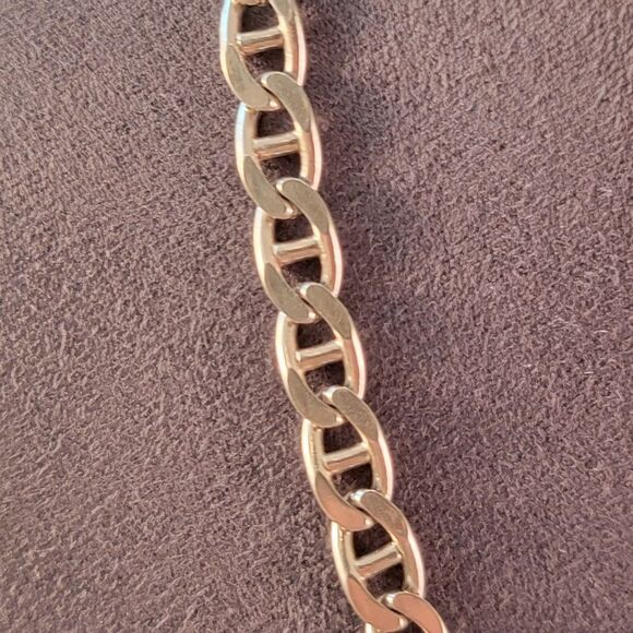 Sterling Unisex 20" 5.9mm Mariner Link Necklace Chain - Picture 3 of 6
